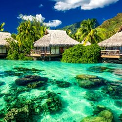 Пазл:  Отдых в бунгало