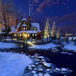Пазл: Тиха Рождественская ночь