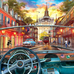 Пазл: Окно в Новый Орлеан