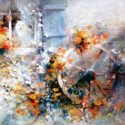 Пазл: Белый кот