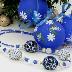 Пазл: Новогодние шары