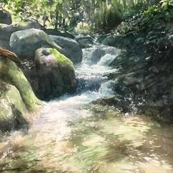 Пазл: Водный каскад