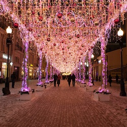 Пазл: Новогодний Арбат