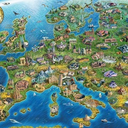 Пазл: Карта Европы