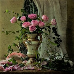 Пазл: Розовые розы 