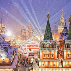 Пазл: Москва праздничная