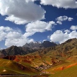 Пазл: Поселок в горах