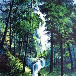 Пазл: Лесной пейзаж