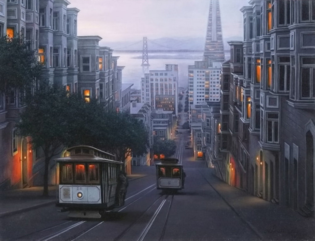 Бутырский Алексей художник трамваи Сан Франциско