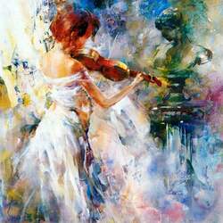 Пазл: Скрипачка