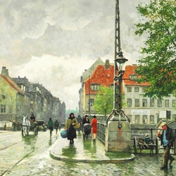 Пазл: Уличная сцена в Копенгагене