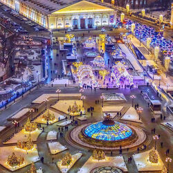 Пазл: Манежная площадь зимой