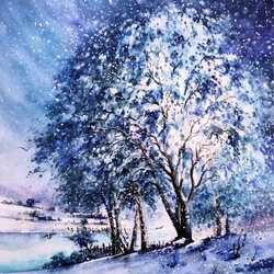 Пазл: Снежное дерево