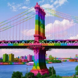 Пазл: Радужный мост
