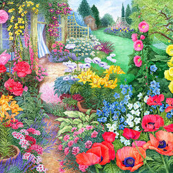 Пазл: Цветущий сад