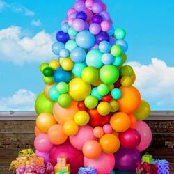 Пазл: Яркие шарики с подарками