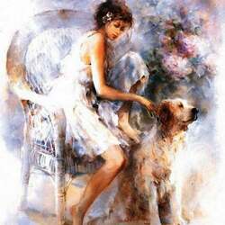 Пазл: С верным другом