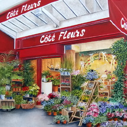 Пазл: Парижский магазин цветов 