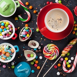 Пазл: Кофе и сладости
