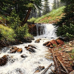 Пазл: Бурная река