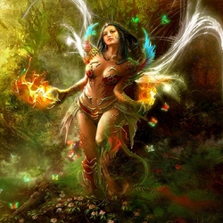 Пазл: Огненная нимфа