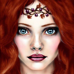 Пазл: Девушка-осень