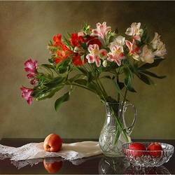 Пазл: Альстромерии