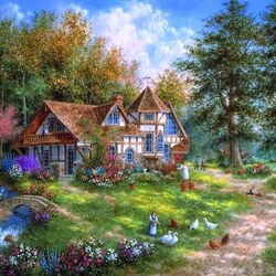 Пазл: На дворе