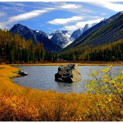 Пазл: Озеро в горах