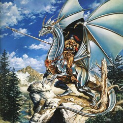Пазл: На серебряном драконе