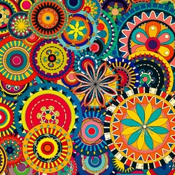 Пазл: Пёстрый узор