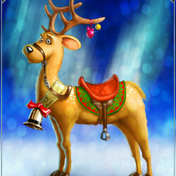 Пазл: Праздничный олень