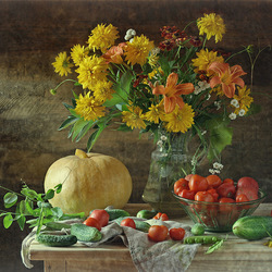 Пазл: Огурчики-помидорчики