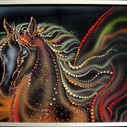 Пазл: Картина с кристаллами Сваровски 