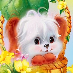 Пазл: Я в корзиночке сижу