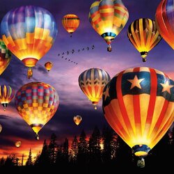 Пазл: Сверкающие воздушные шары