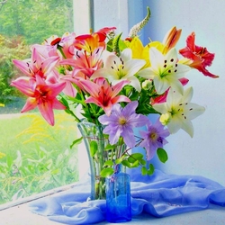 Пазл: Букет лилий