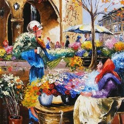 Пазл: Цветочница