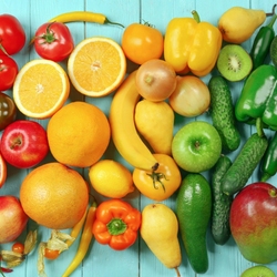 Пазл: Фруктово-овощная радуга