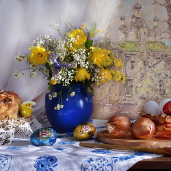 Пазл: Пасхальный натюрморт 