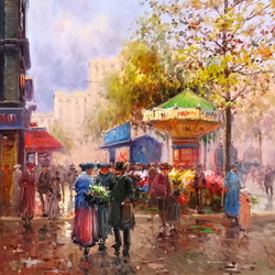 Пазл: Прогулки по осеннему Парижу 