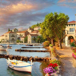 Пазл: Городок у моря