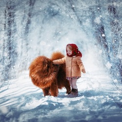 Пазл: С рыжей собакой