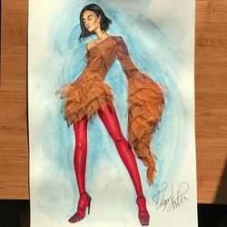 Пазл: Платье из листьев