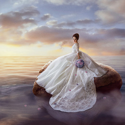 Пазл: Невеста у моря