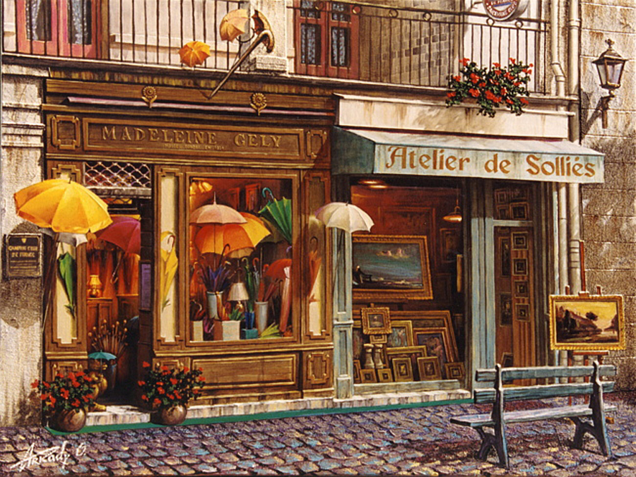 Душный магазинчик. Витрина кафе Франция 19 век. Ретро улочки Париж кафе.