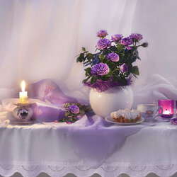 Пазл: Сиреневые розы