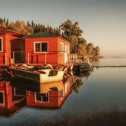 Пазл: Домики на реке Каме