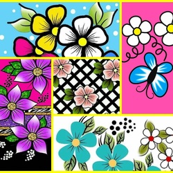 Пазл: Цветочный коллаж