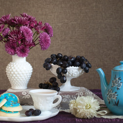 Пазл: Кофе и виноград